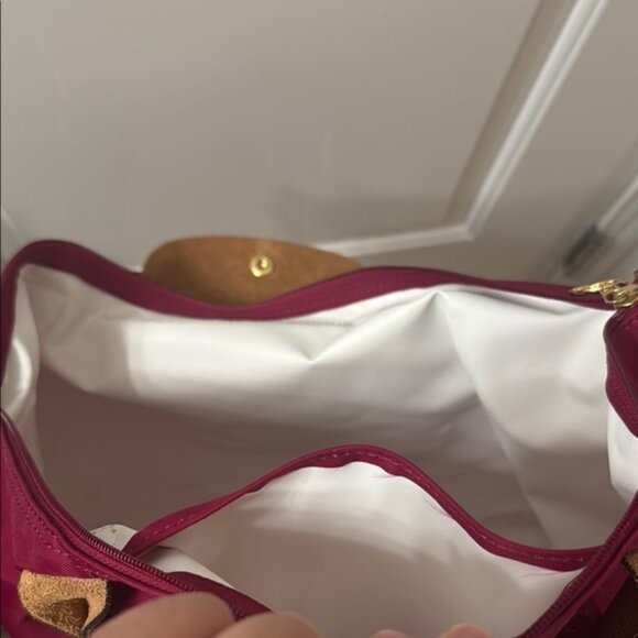 Longchamp Large Le Pliage Tote Bag in Fuchsia Magenta - Picture 12 of 15